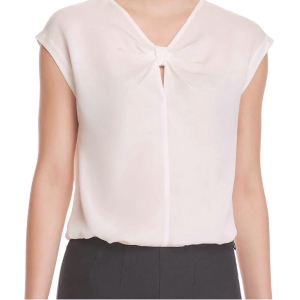 NWT Rebecca Taylor Light Pink Natalie Top - Sz M